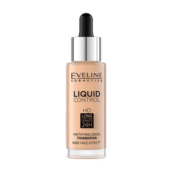 Eveline Liquid Control Mattifying Drops Foundation - 011 Natural