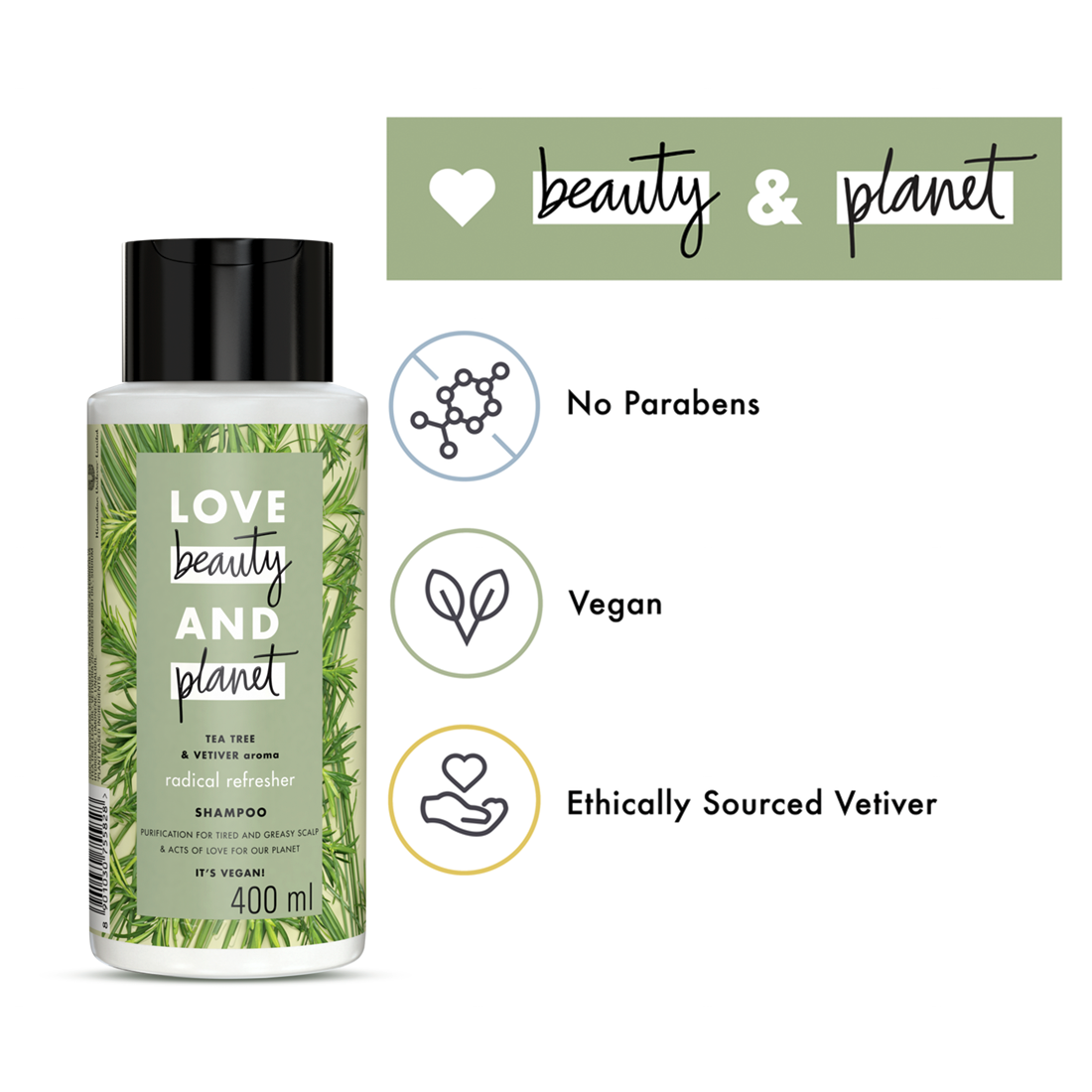 Love Beauty And Planet - Radical Refresher Shampoo 400ml