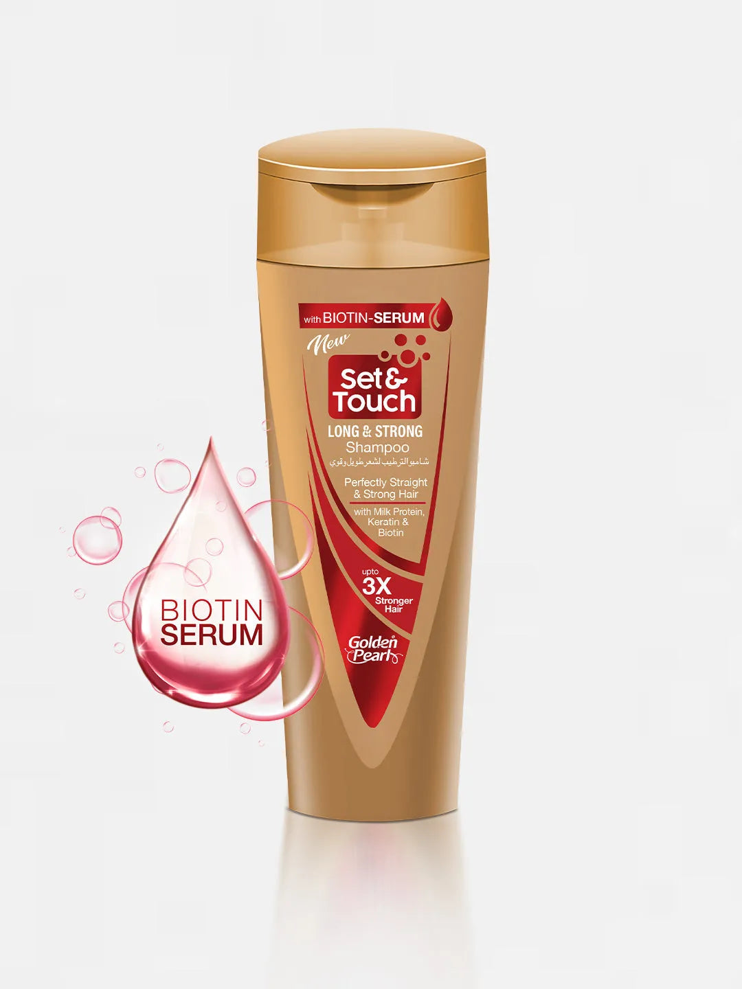 Golden Pearl Set and Touch Shampoo - Long and Strong Shampoo - 180ml