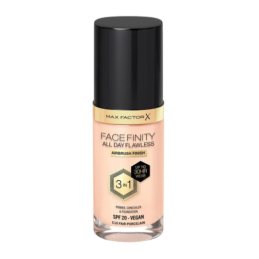 Max Factor Facefinity All Day Flawless Foundation C10 FAIR PORCELINE