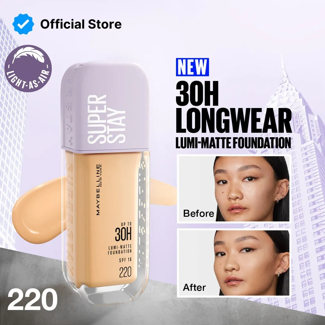 Maybelline Super Stay Lumi Matte Foundation | Upto 30h Coverage