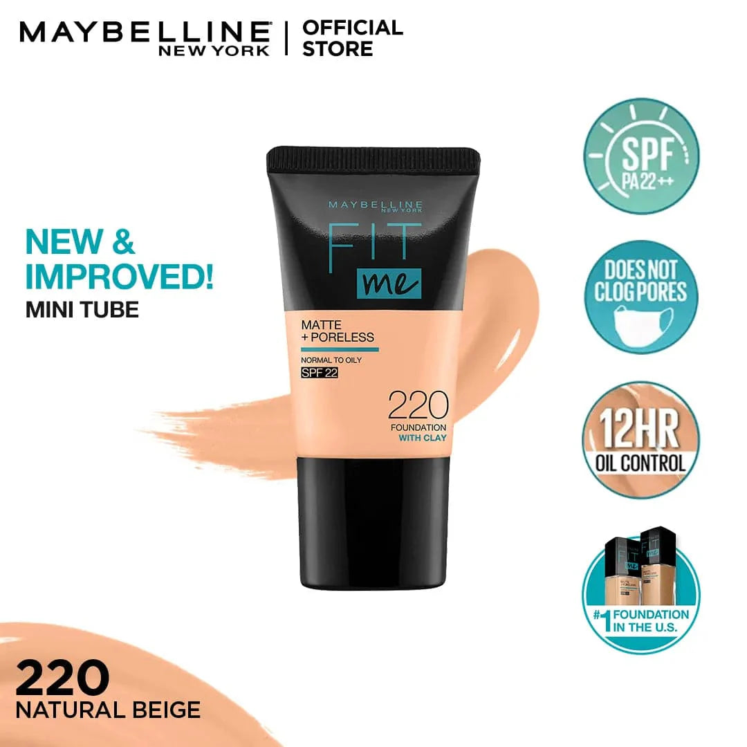 Maybelline New York Fit Me Matte & Poreless Foundation - 18ml