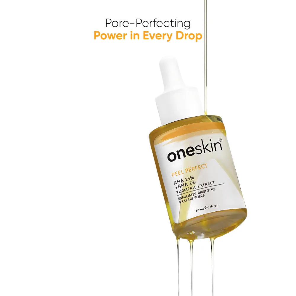 Oneskin Peel Perfect AHA 15% + BHA 2%, Turmeric Extract - 30ml