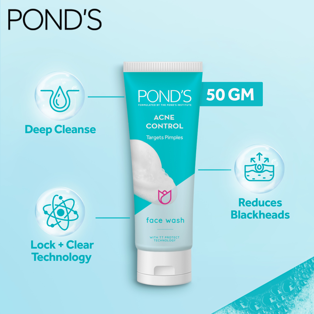 Ponds Acne Control Face Wash - 50G