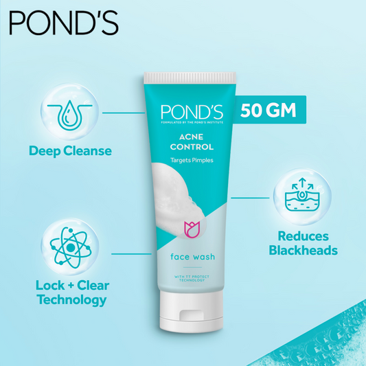 Ponds Acne Control Face Wash - 50G