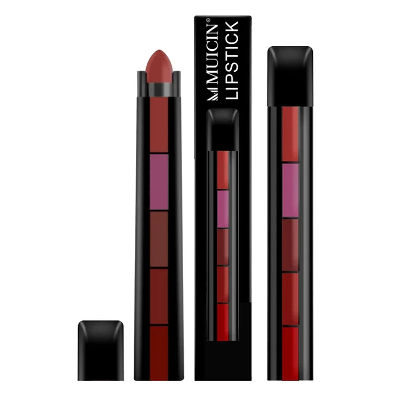 Muicin 5 In 1 Matte Lipsticks