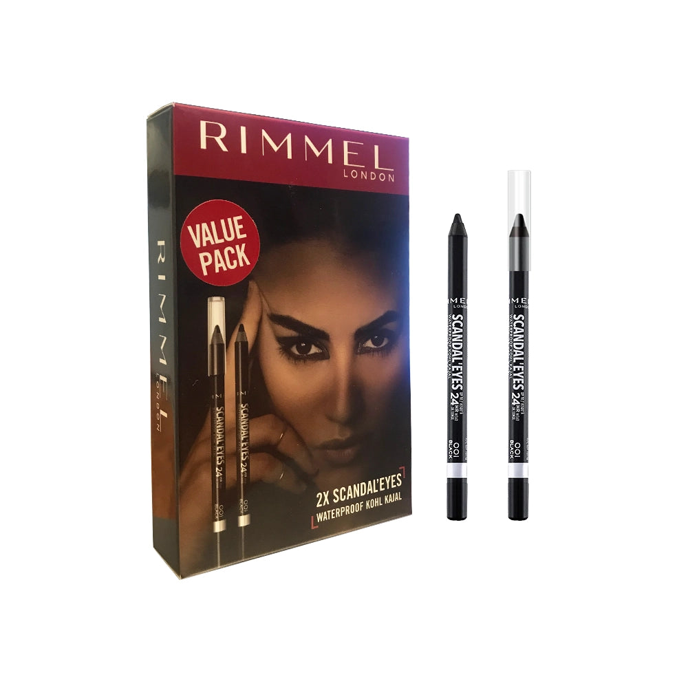 Rimmel 2X Scandle Eyes Waterproof Khol Kajal