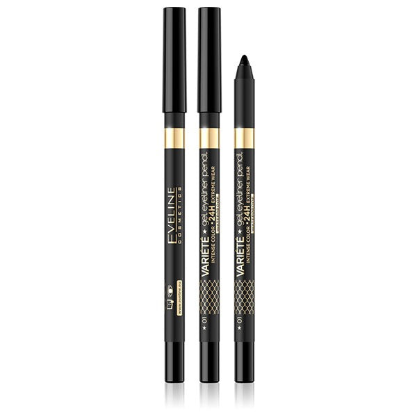 Eveline Variete Gel Eyeliner Pencil Pure Black # 01