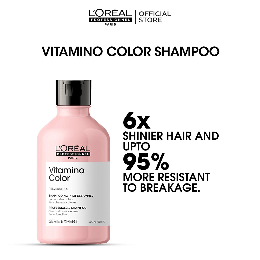 Loreal Professionnel Serie Expert Vitamino Color Shampoo With Resveratrol - 300ml - For Color Treated Hair