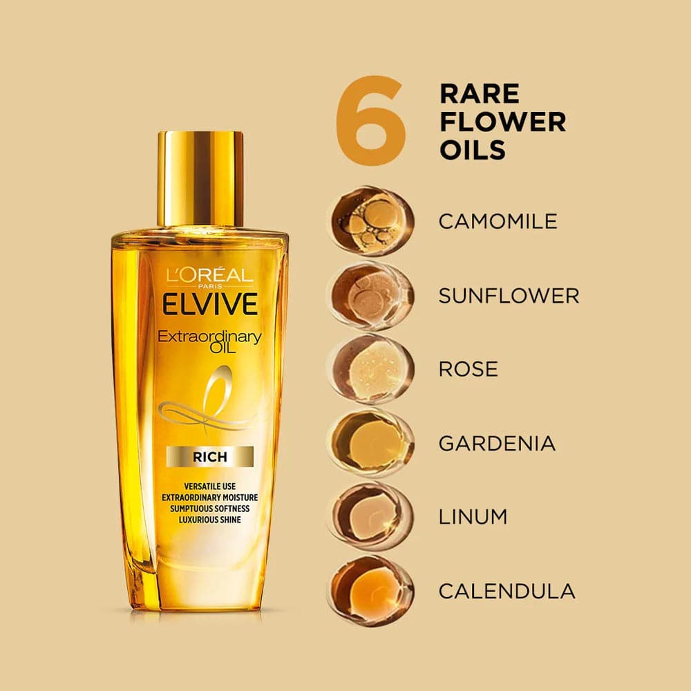 LOreal Paris Elvive Extraordinary Oil Hair Serum - 30ml - Premium Hair Care from Elvive - Just Rs 1175.00! Shop now at Cozmetica