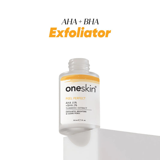 Oneskin Peel Perfect AHA 15% + BHA 2%, Turmeric Extract - 30ml