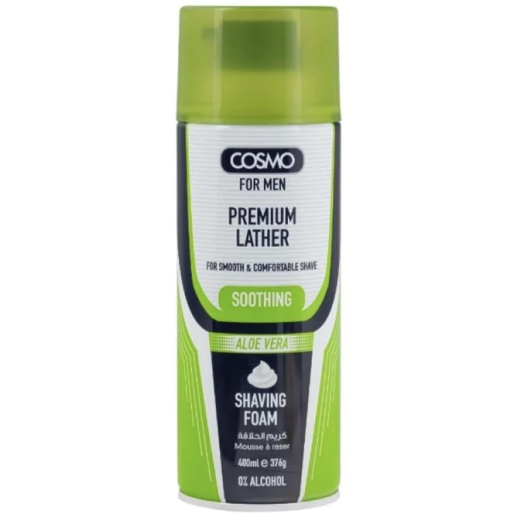 Cosmo Shaving Foam Soothing Aloe Vera - 400ml