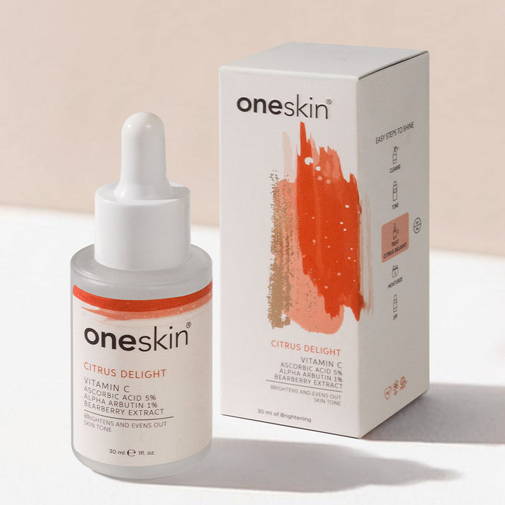 Oneskin Citrus Delight - Vitamin C 5%, Alpha Arbutin 1%. Bearberry - 30ml