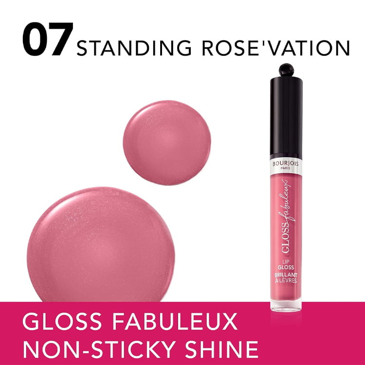 Bourjois Gloss Fabuleux Lip Gloss Standing Rose Vation - 07