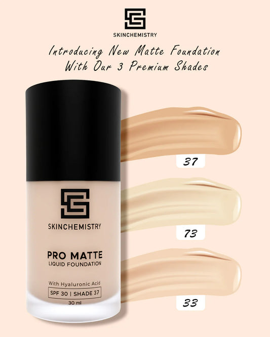 Skin Chemistry Pro Matte Liquide Foundation - With Hyaluronic Acid
