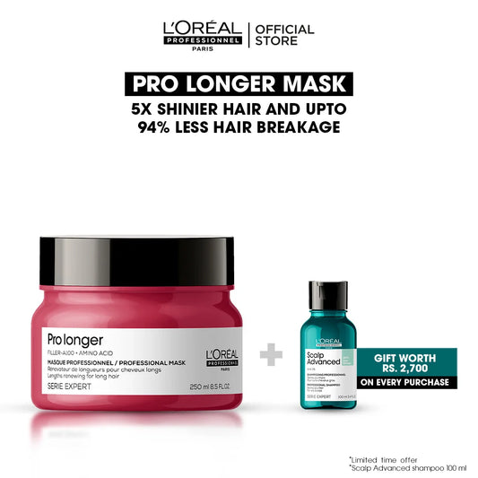 Loreal Professionnel Serie Expert Pro Longer Mask With Filler-A100 And Amino Acid Bundle Deal