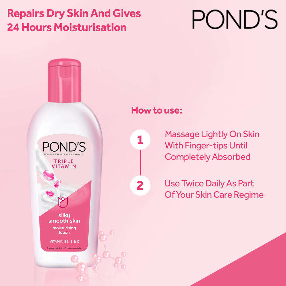 Ponds Triple Vitamin Moisturizing Lotion - 200ML