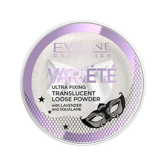 Eveline Variete Ultra Fixing Translucent Loose Powder with Lavender & Squalene