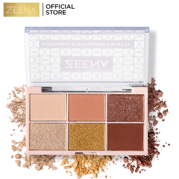 Zeena Eyeconic Eyeshadow Palette - 10 Golden Nude - Premium Eye Shadow from Zeena - Just Rs 1030! Shop now at Cozmetica