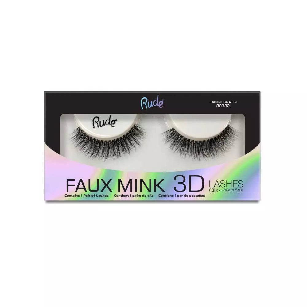 Rude Faux Mink 3D Lashes - Transitionalist