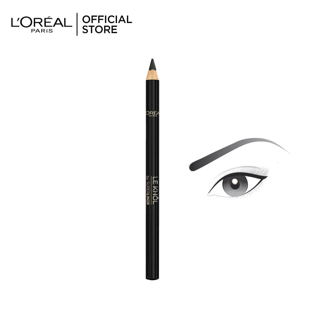 Loreal Paris Superliner Le Khol Eyeliner - 101 Midnight Black - Premium Health & Beauty from Loreal Makeup - Just Rs 1402! Shop now at Cozmetica
