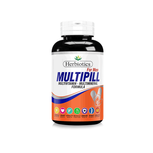 Herbiotics Multipill for Men - 60 Tablets - Premium Health & Beauty from Herbiotics - Just Rs 1150.00! Shop now at Cozmetica