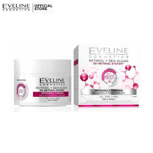 Eveline Retinol + Sea Algae 3D Retinol System Intensely Firming Rejuvenating Day&Night Cream - Premium Gel / Cream from Eveline - Just Rs 1445! Shop now at Cozmetica