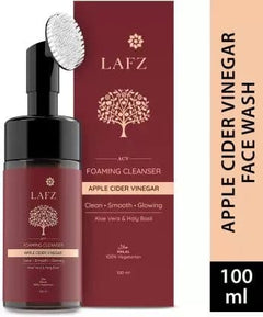 Lafz Halal Apple Cider Vinegar Foaming Cleanser With Built-In Face Brush