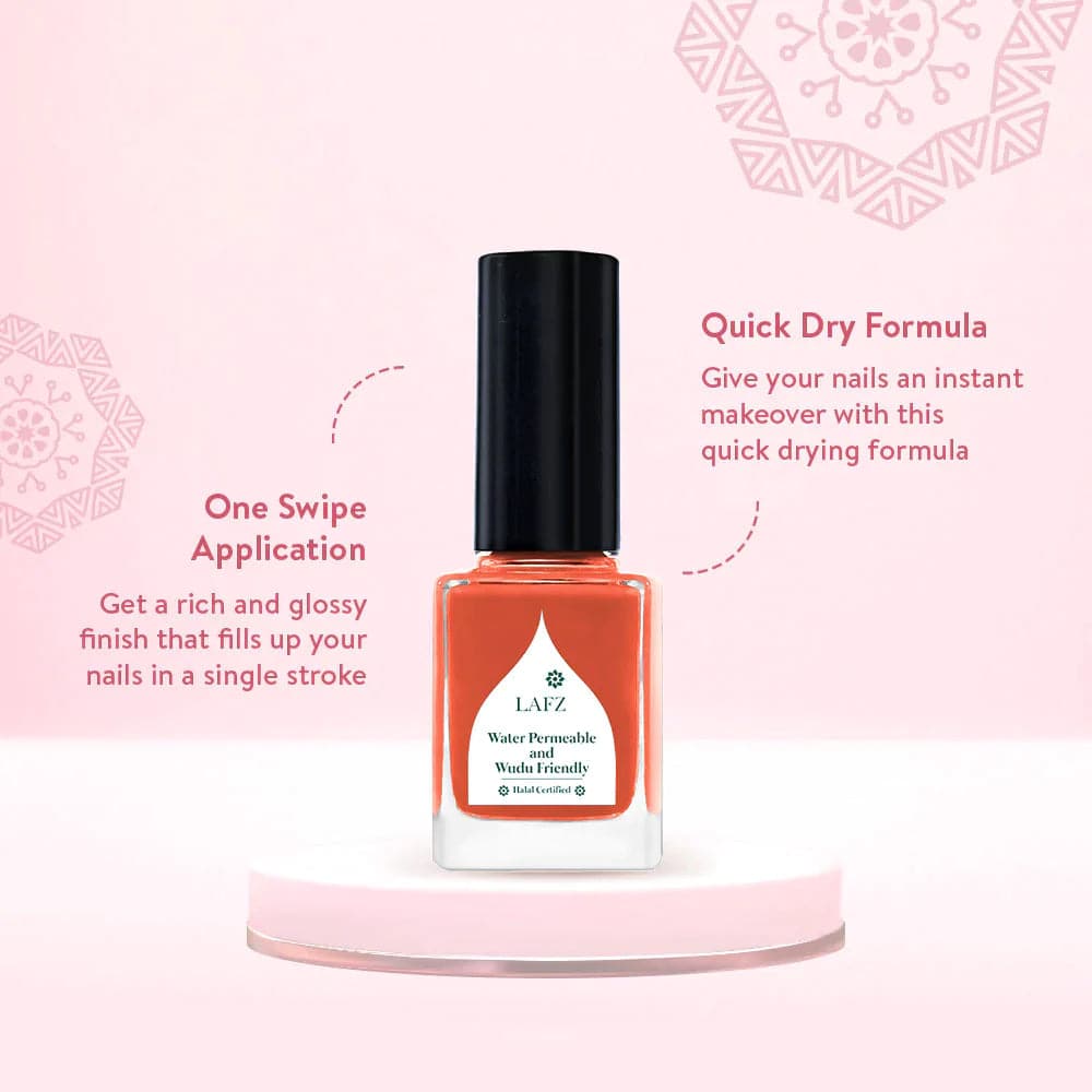 Lafz Halal Breathable Nail Polish - Premium Health & Beauty from Lafz - Just Rs 1815! Shop now at Cozmetica