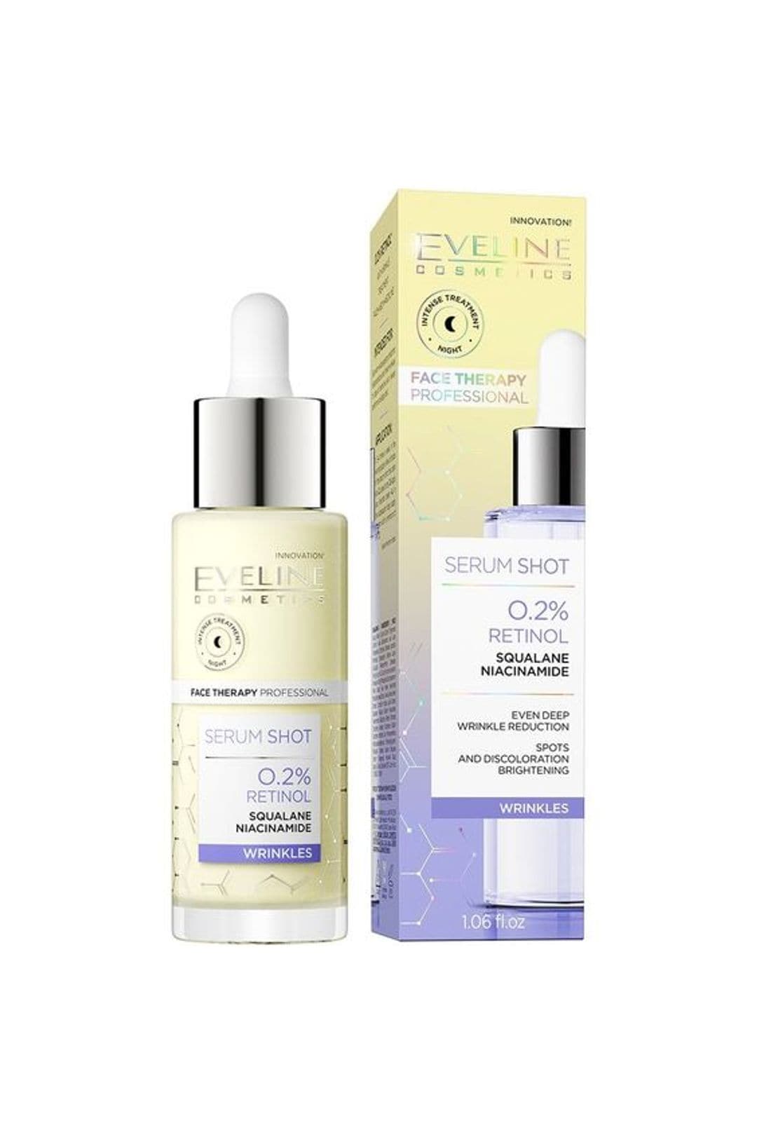 Eveline Serum Shot 0.2% Retinol Squalane Niacinamide 30Ml - Premium Serums from Eveline - Just Rs 2295! Shop now at Cozmetica