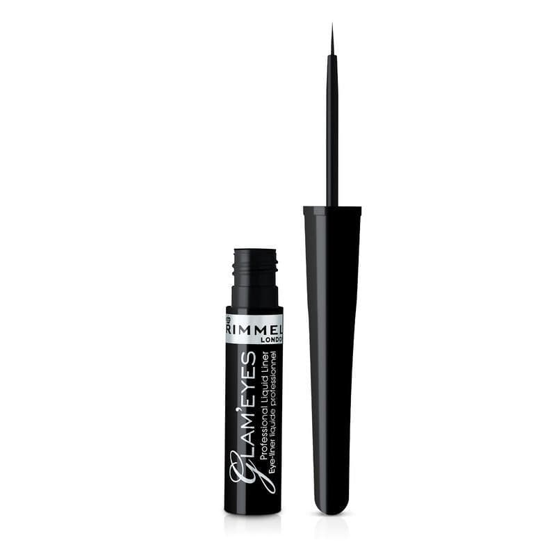 Rimmel Glameyes Professional Liquid Liner - 1 Black - Premium Eye Liner from Rimmel London - Just Rs 2350! Shop now at Cozmetica