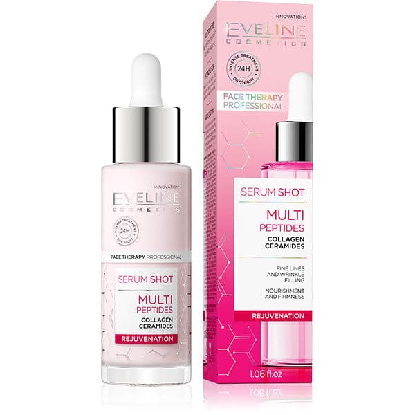 Eveline Serum Shot Multi Peptides Collagen Rejuvenation 30Ml - Premium Serums from Eveline - Just Rs 2295! Shop now at Cozmetica