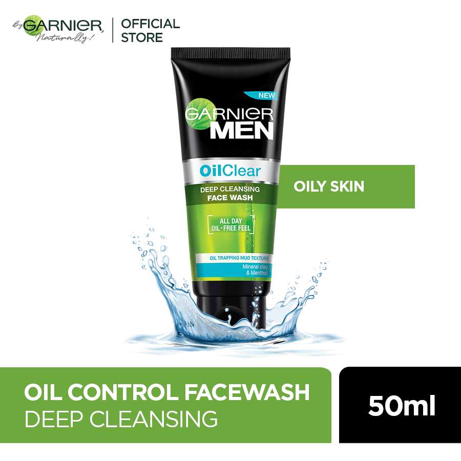 Garnier Men Oil Control Face Wash - 50ml - Premium Facial Cleansers from Garnier - Just Rs 359! Shop now at Cozmetica