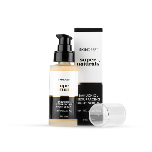 Skin Deep Bakuchiol Resurfacing Night Serum - With 10% Lactic Acid - Premium  from Skin Deep - Just Rs 1499.00! Shop now at Cozmetica