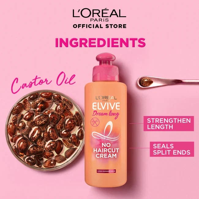 LOreal Paris Elvive Dream Long No Hair Cut Cream - 200ml - Premium Hair Care from Elvive - Just Rs 735.00! Shop now at Cozmetica