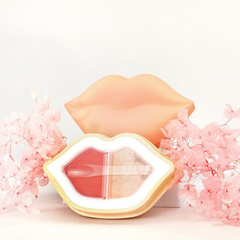Kocostar Peach Duo Lip Scrub & Lip Oil In Cream
