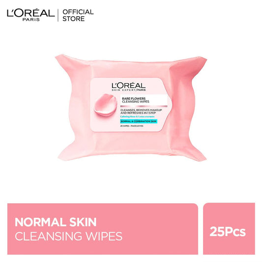 LOreal Paris Rare Flowers Cleansing Wipes - Premium Makeup Removers from Loreal Paris - Just Rs 647! Shop now at Cozmetica