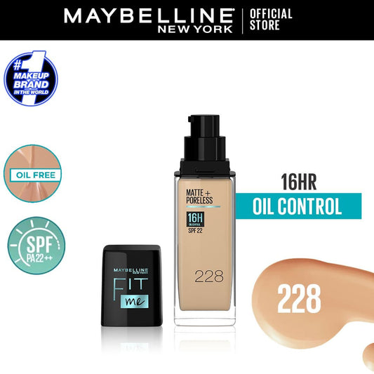 Maybelline Fit Me Matte & Poreless Liquid Foundation | Extra Coverage - Premium Foundations & Concealers from Maybelline - Just Rs 2099! Shop now at Cozmetica