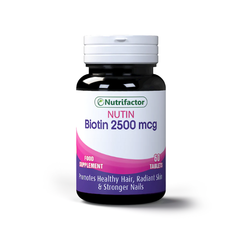 Nutrifactor Nutin (BIOTIN 2500mcg) - 60 Tablets