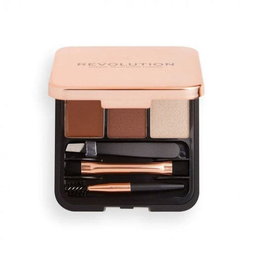 Makeup Revolution Brow Sculpt Kit - Premium Eyebrow Enhancers from Makeup Revolution - Just Rs 2420! Shop now at Cozmetica