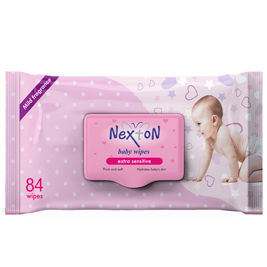 Nexton Baby Wipes Extra Sensitive Alcohol Free 84 Pcs Pack - Premium Makeup Remover/Wipes from Nexton - Just Rs 495! Shop now at Cozmetica