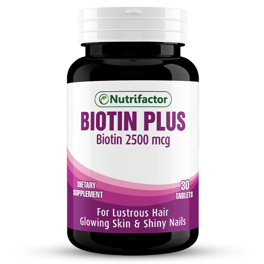 Nutrifactor Biotin Plus - 30 Tablets - Premium Vitamins & Supplements from Nutrifactor - Just Rs 855! Shop now at Cozmetica