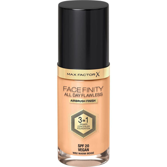 Facefinity All Day Flawless 3 In 1 Foundation - 62 Warm Beige