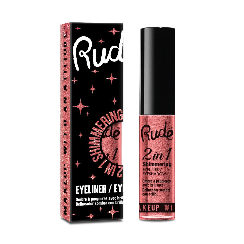 Rude 2 in 1 Shimmering Eyeshadow Eyeliner